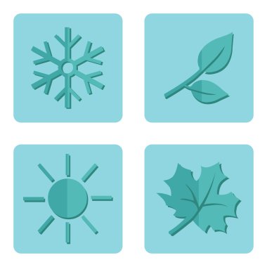 Mevsim simgeler kümesi.