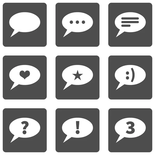 Set of Bubbles Icons with Different Concepts — Stock Vector