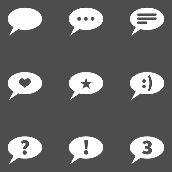 Ensemble d'icônes de bulles avec différents concepts — Image vectorielle
