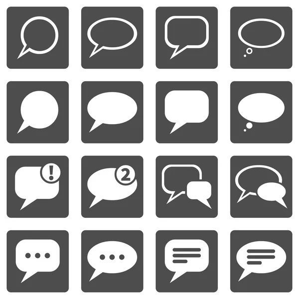 Set of Bubbles Icons — Stock Vector