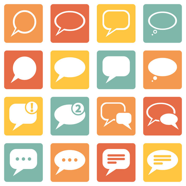 Set of Bubbles Icons