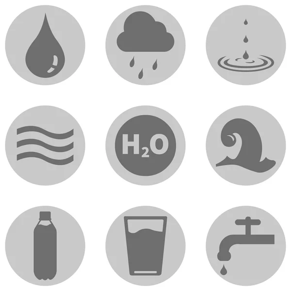 Water Icons — Stock Vector