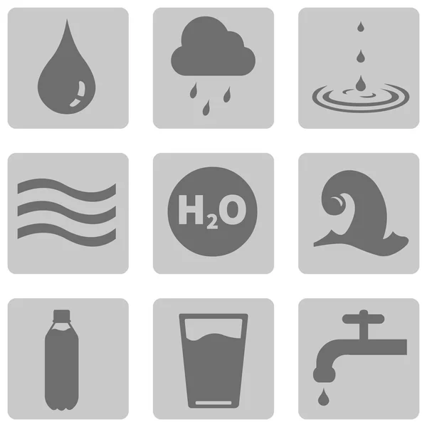 Iconos de agua — Archivo Imágenes Vectoriales