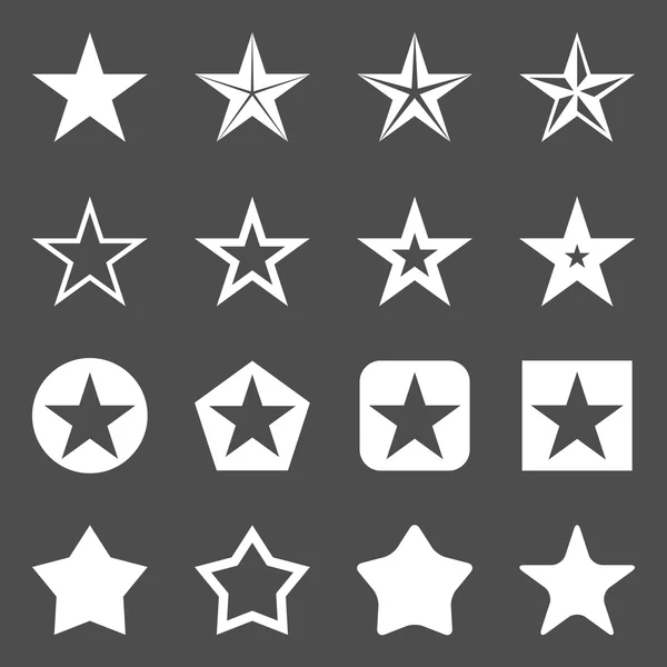 Iconos estrella — Archivo Imágenes Vectoriales