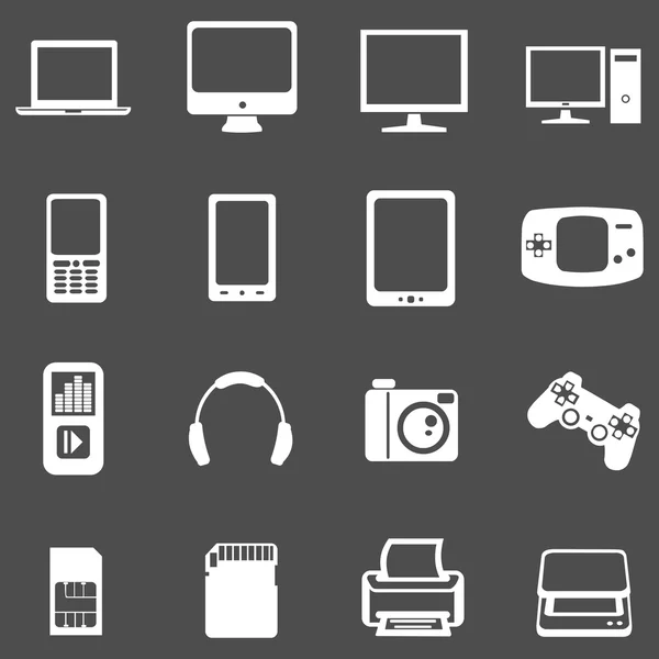 Iconos de dispositivos digitales — Archivo Imágenes Vectoriales