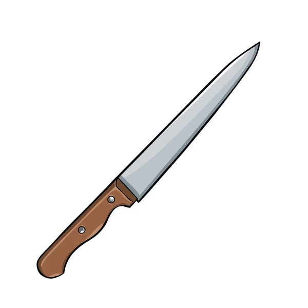 Cuchillo de cocina de dibujos animados — Vector de stock