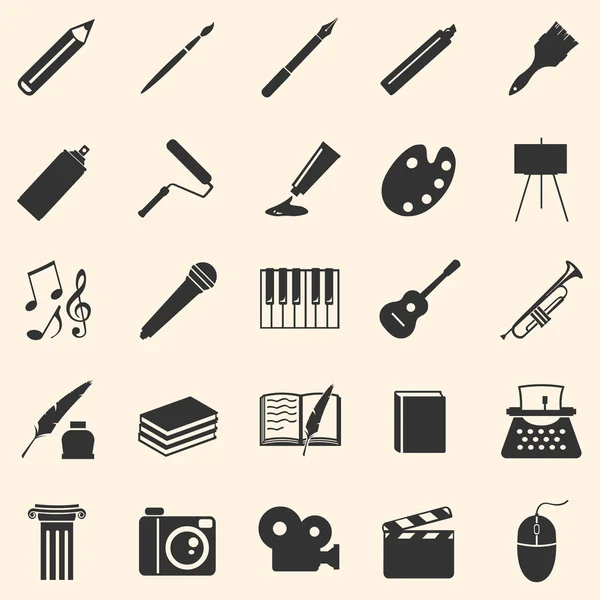 Set of Art Icons — Stock Vector