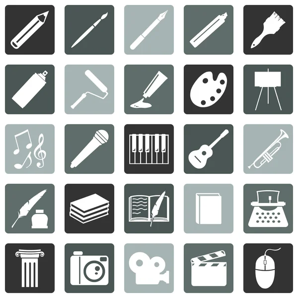 Conjunto de iconos de arte — Vector de stock