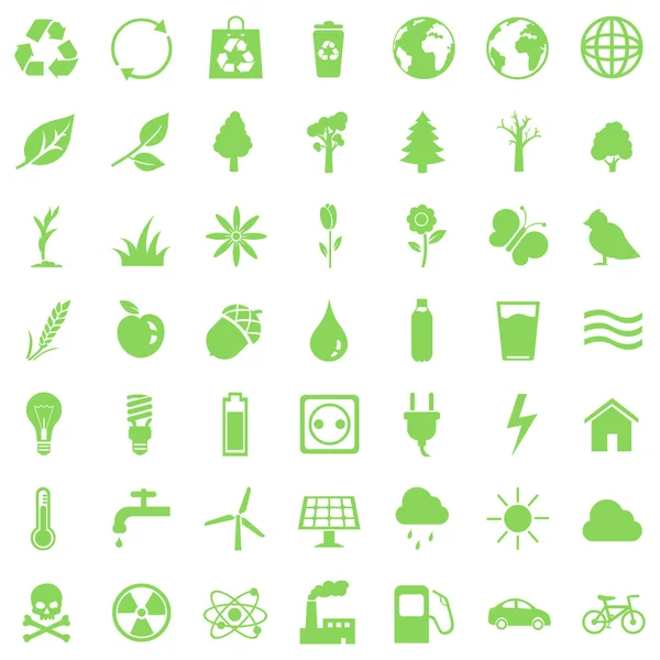 Экологические иконы — стоковый вектор