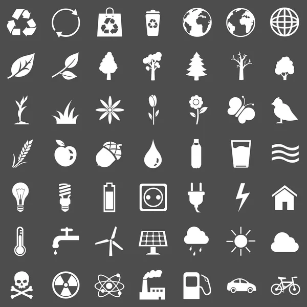 Iconos Ecológicos — Vector de stock