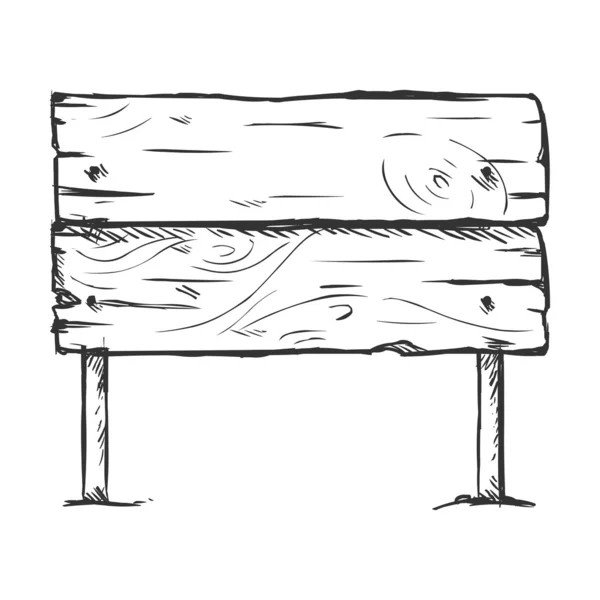 Sketch Signpost — Stock Vector