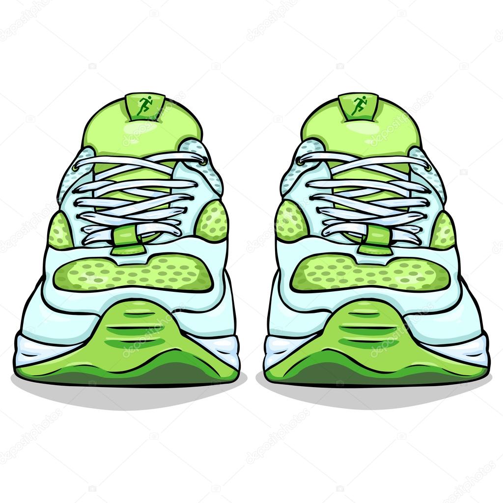 Green Running Shoes. Stock Illustration by #60181785