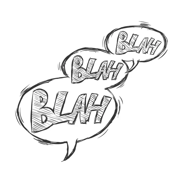 Comics Bubbles - Blah-Blah-Blah — Stock Vector