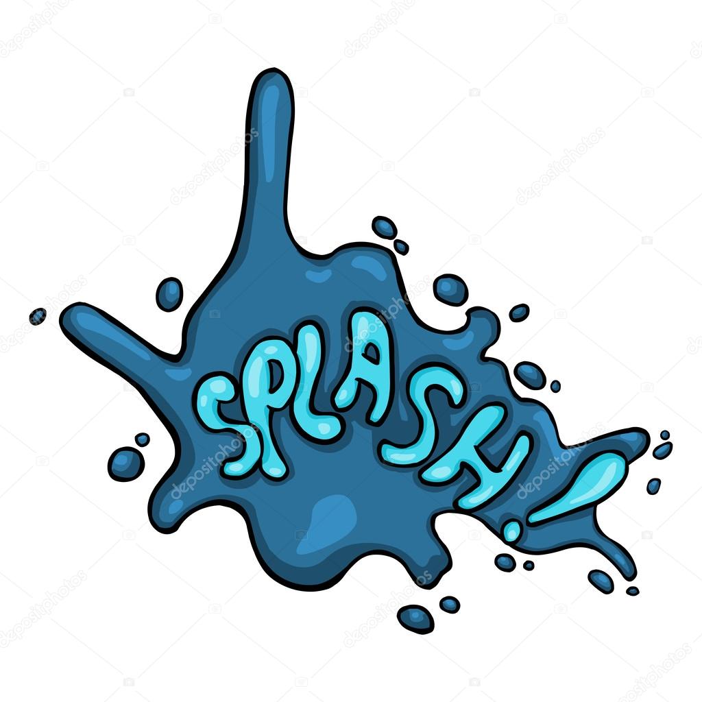 Vector Cartoon Comics Phrase - Splash.
