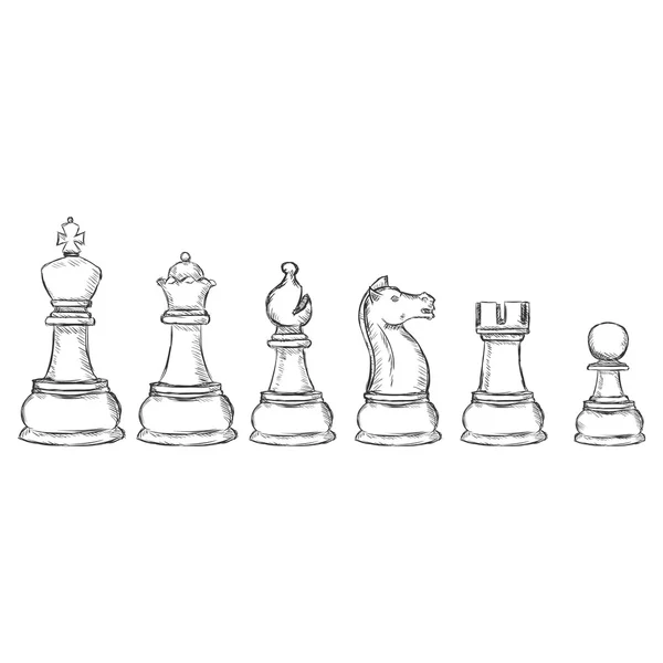 Chess piece name set stock vector. Illustration of flat - 100792310