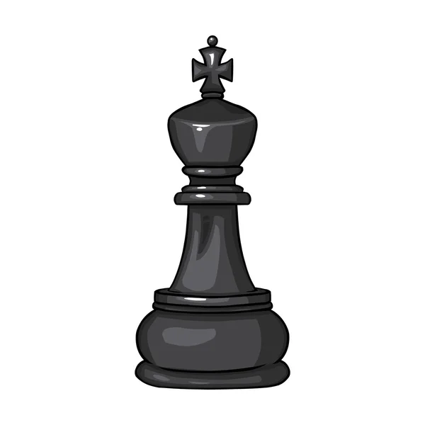 Figura de xadrez - rei — Vetor de Stock