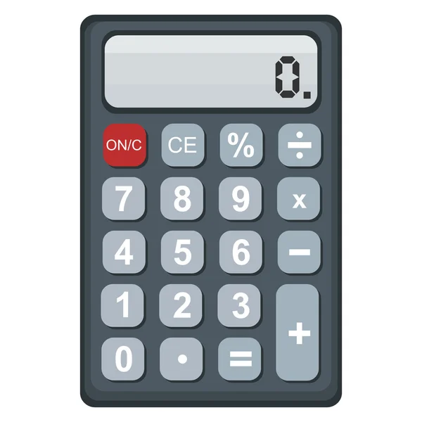 Calculadora plana única — Vector de stock