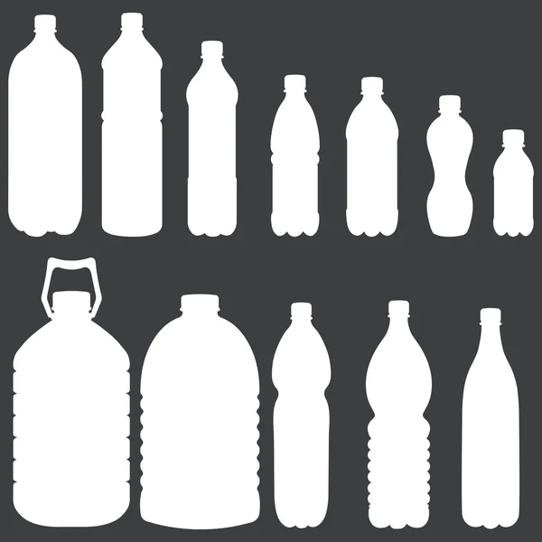 Bouteilles en plastique — Image vectorielle