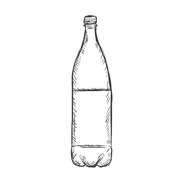 Eine Flasche Wasser — Stockvektor