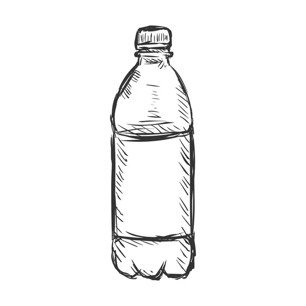 Eine Flasche Wasser — Stockvektor