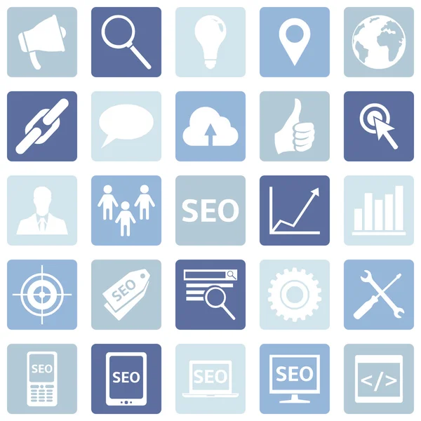 Conjunto de iconos SEO — Vector de stock