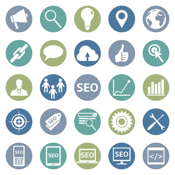 Conjunto de iconos SEO — Vector de stock