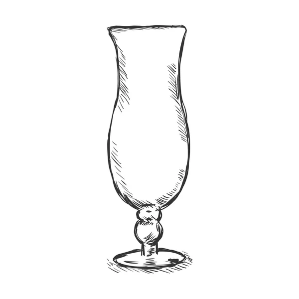 Croquis unique Verre ouragan — Image vectorielle