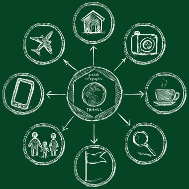 Travel Infographic Template vector