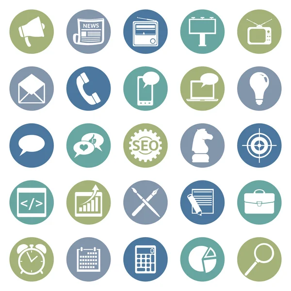 Set of Advertising Icons — Stock Vector