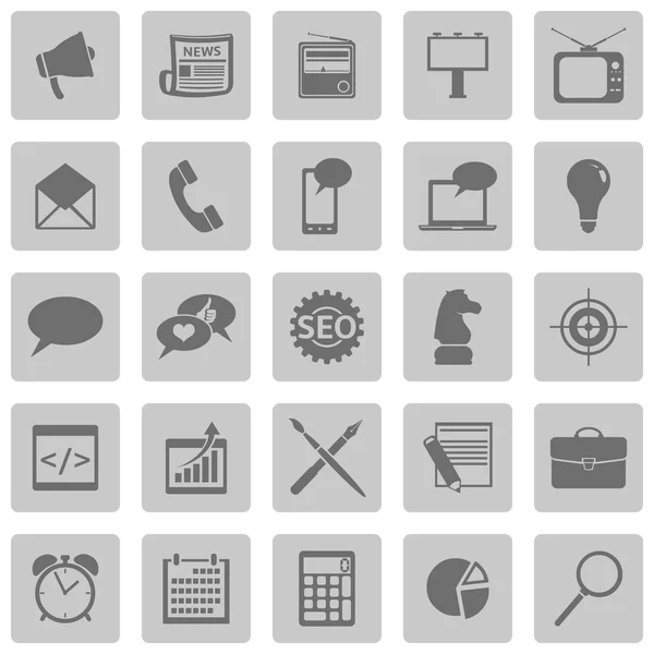 Set of Advertising Icons — Stock Vector