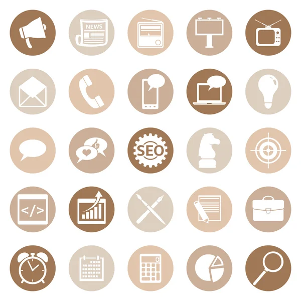 Set of Advertising Icons — Stock Vector