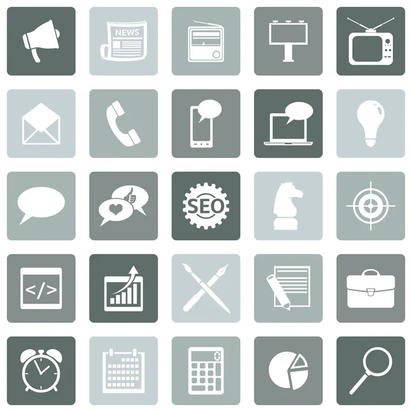 Set of Advertising Icons — Stock Vector