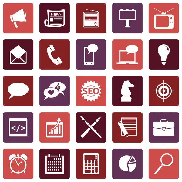 Set of Advertising Icons — Stock Vector