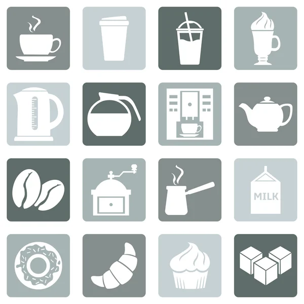 Coffee Shop Icons. — Stock Vector