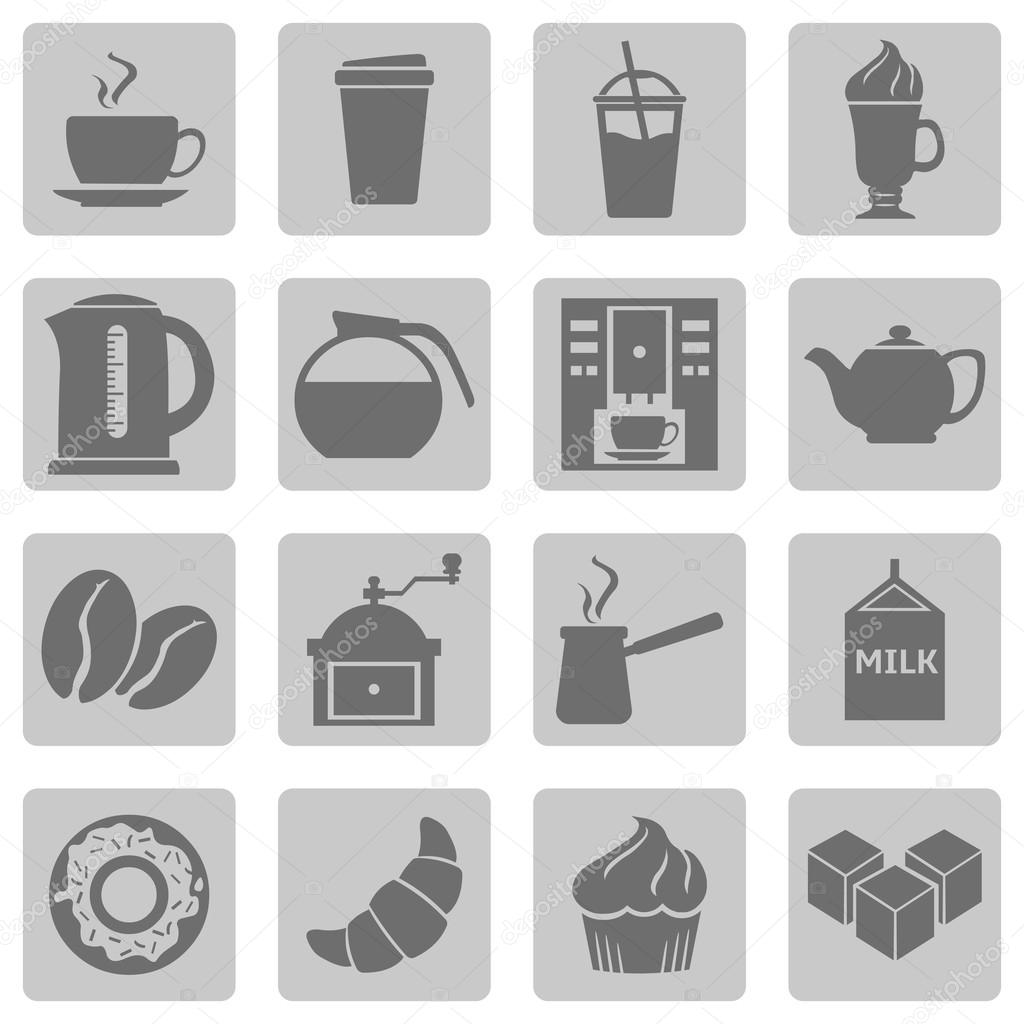 Vector Set of Coffee Shop Icons.