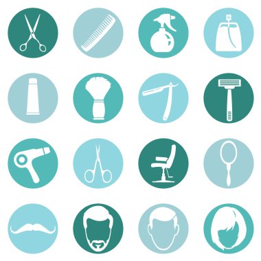 berber dükkanının ikonları