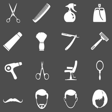 berber dükkanının ikonları