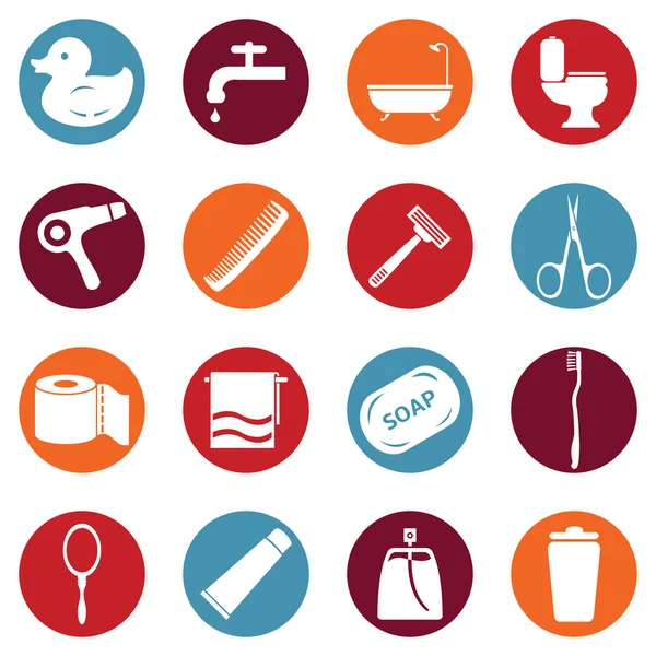 Bathroom and Hygiene Icons. — Stock Vector