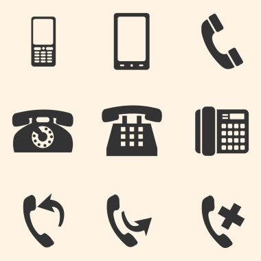 telefon simge kümesi