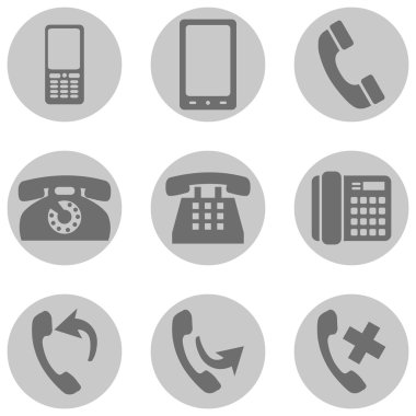 telefon simge kümesi