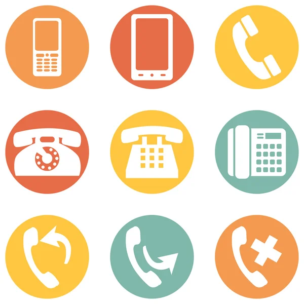 Phone Icons as labels Stock Vector Image by ©Yulias07 31249503