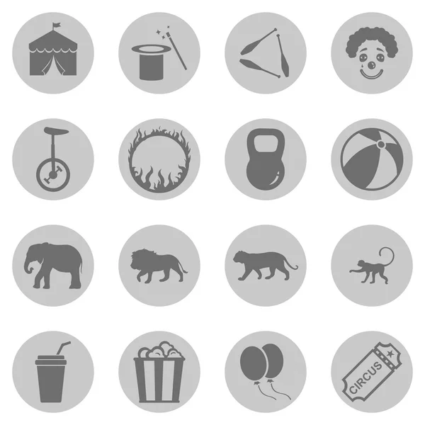 Conjunto de iconos del circo — Vector de stock