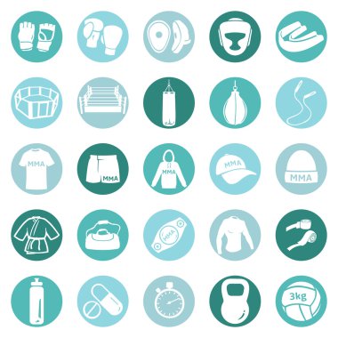 Karışık dövüş sanatları simgeler kümesi