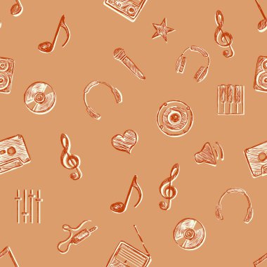 Müzik desen arka plan