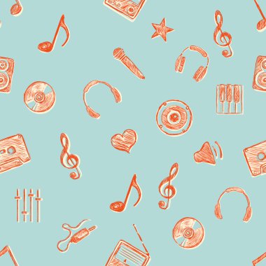 Müzik desen arka plan