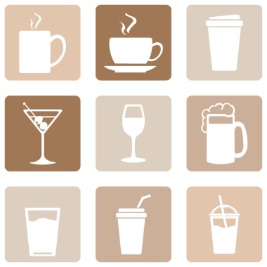 içecekler simge kümesi