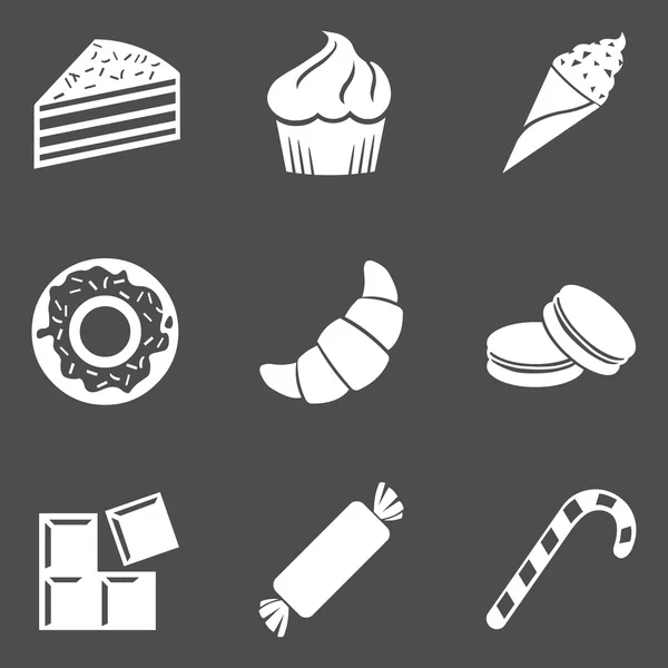 Av Dessert ikoner — Stock vektor