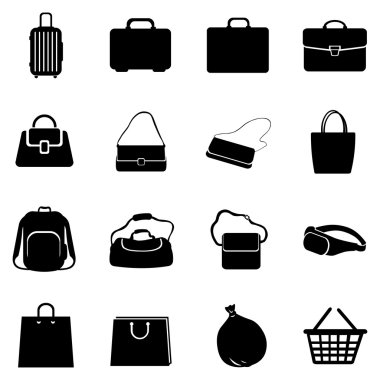 Set of Bags Icons clipart