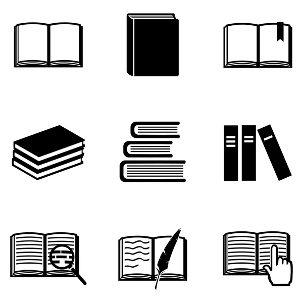 Set of  Books Icons — Stock Vector