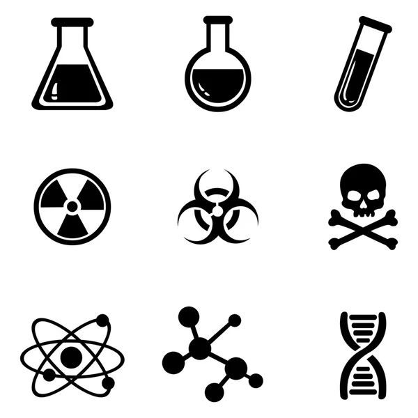 Conjunto de iconos de Química . — Vector de stock
